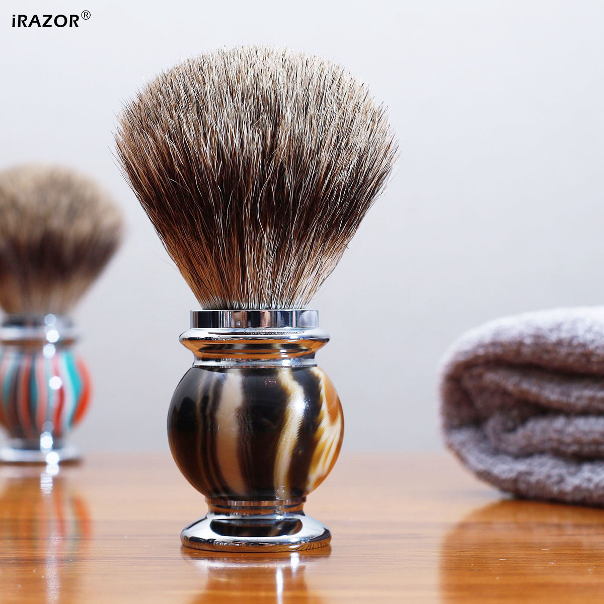 Men'S Grooming Product - iRAZOR Silvertip: Мужская кисть для бритья,
