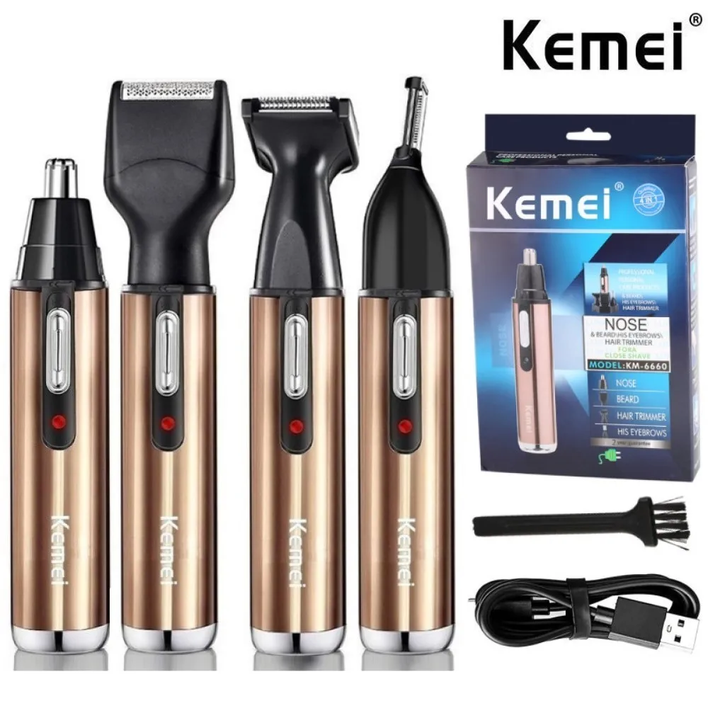 Mens Grooming Box - Kemei All In One перезаряжаемый триммер