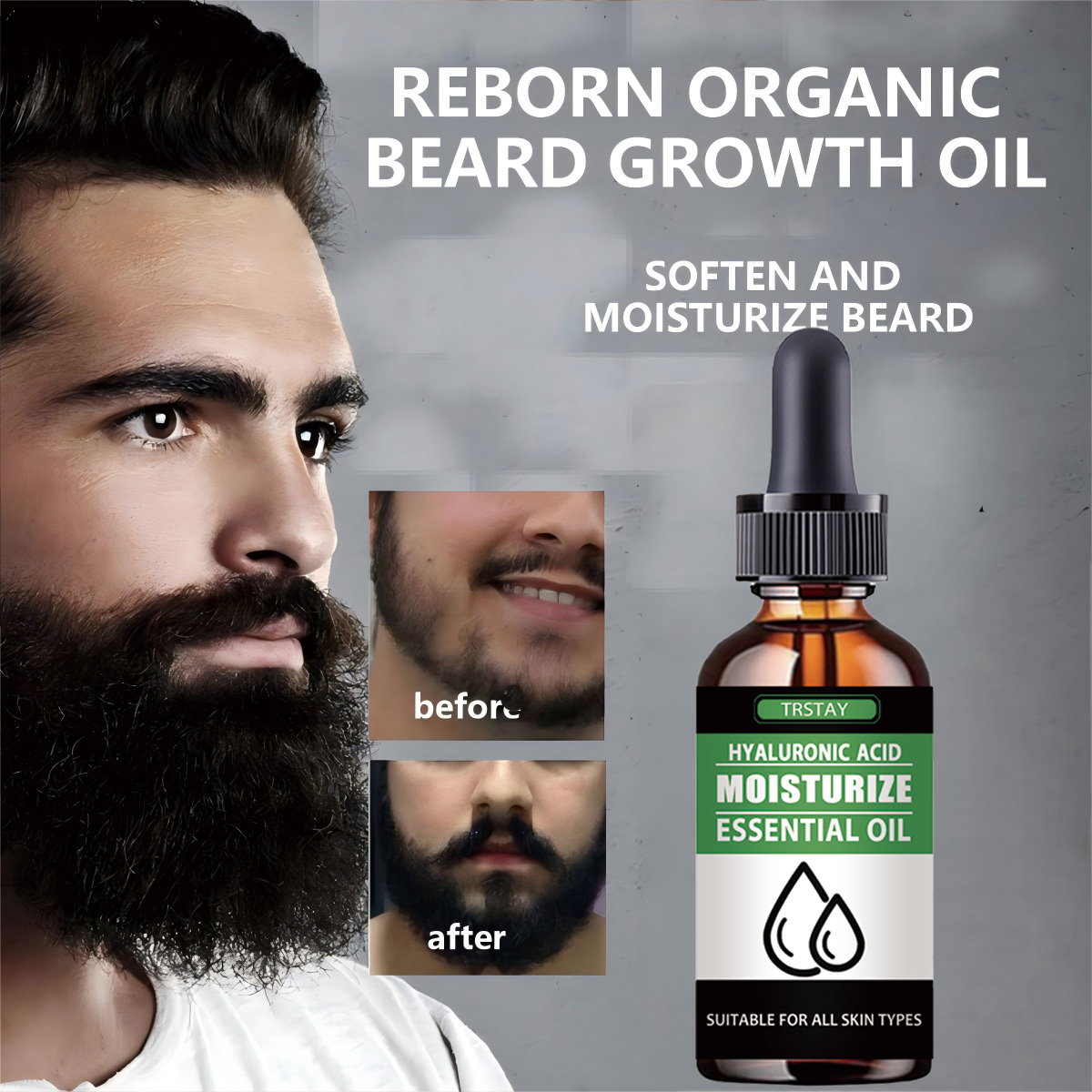 Men'S Grooming Product - 100% натуральное ускорение волос на лице,