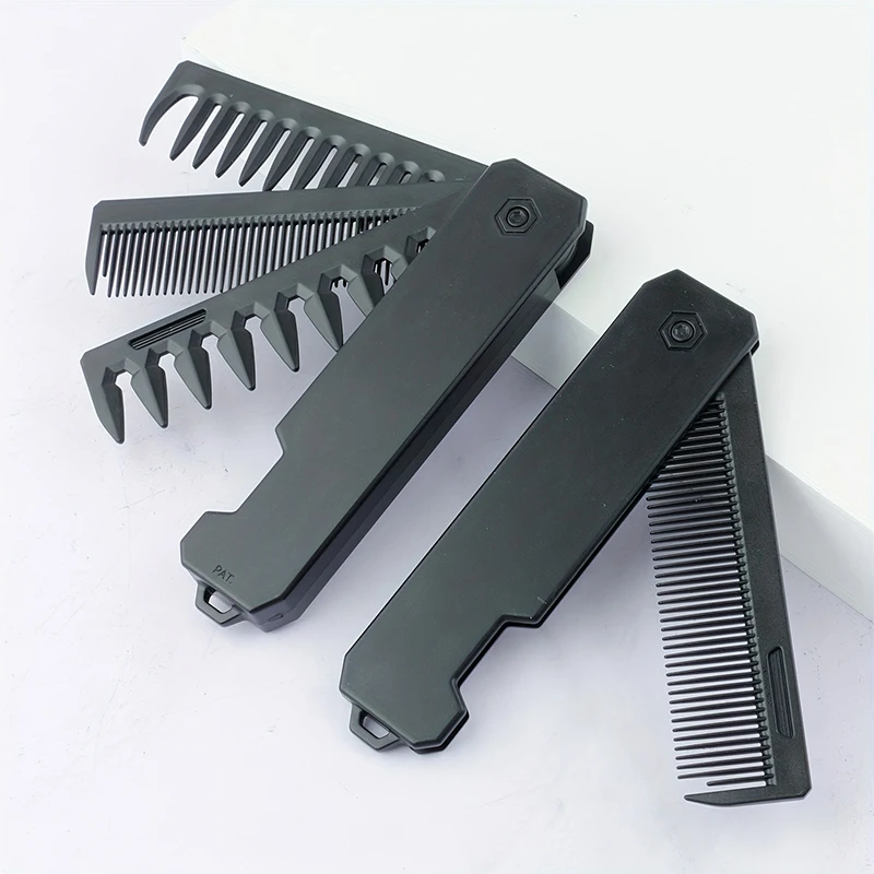 Mens Grooming Box - Складная расческа для бороды 3-в-1 для