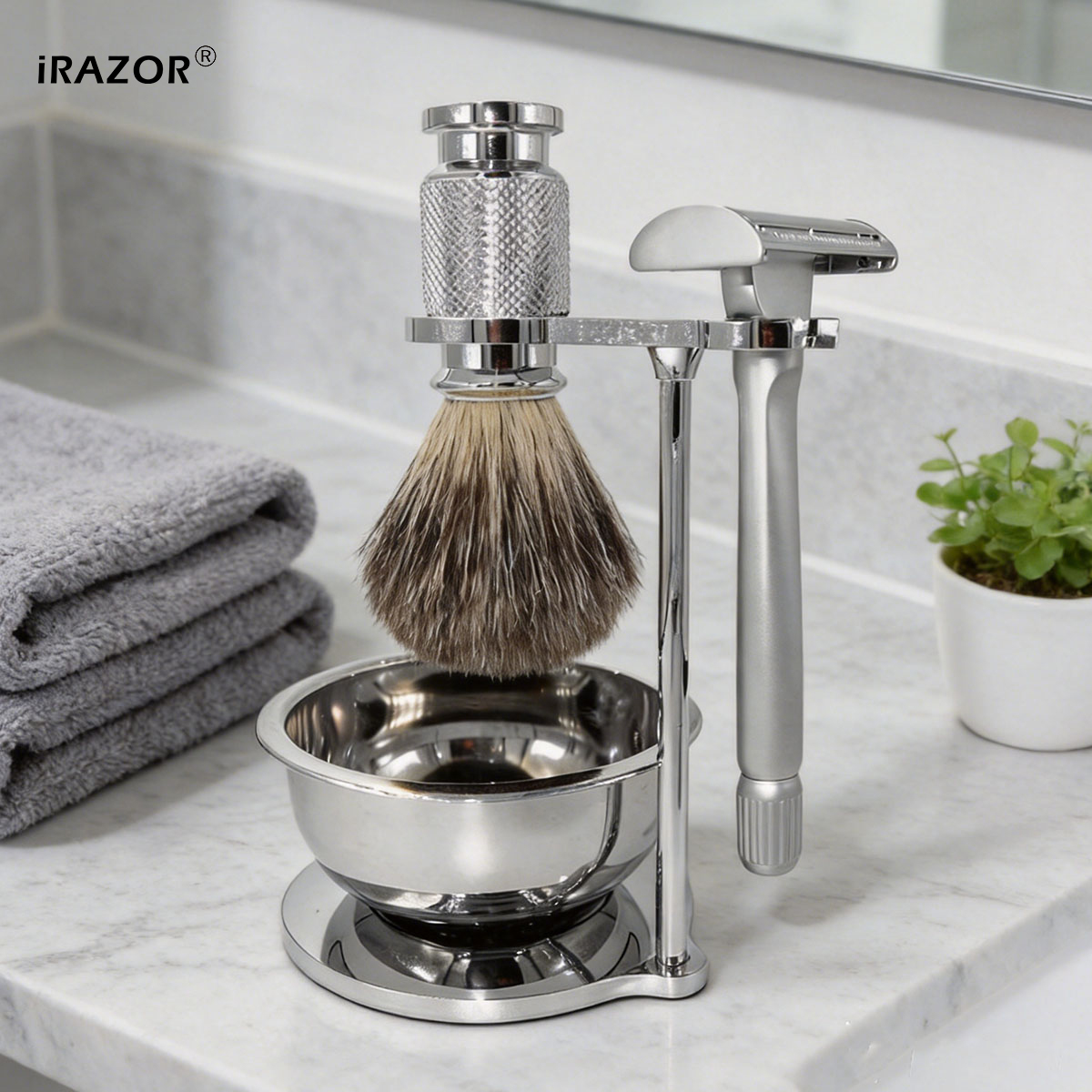 Men'S Grooming Razor Kit - Набор безопасной бритвы iRAZOR Butterfly Open
