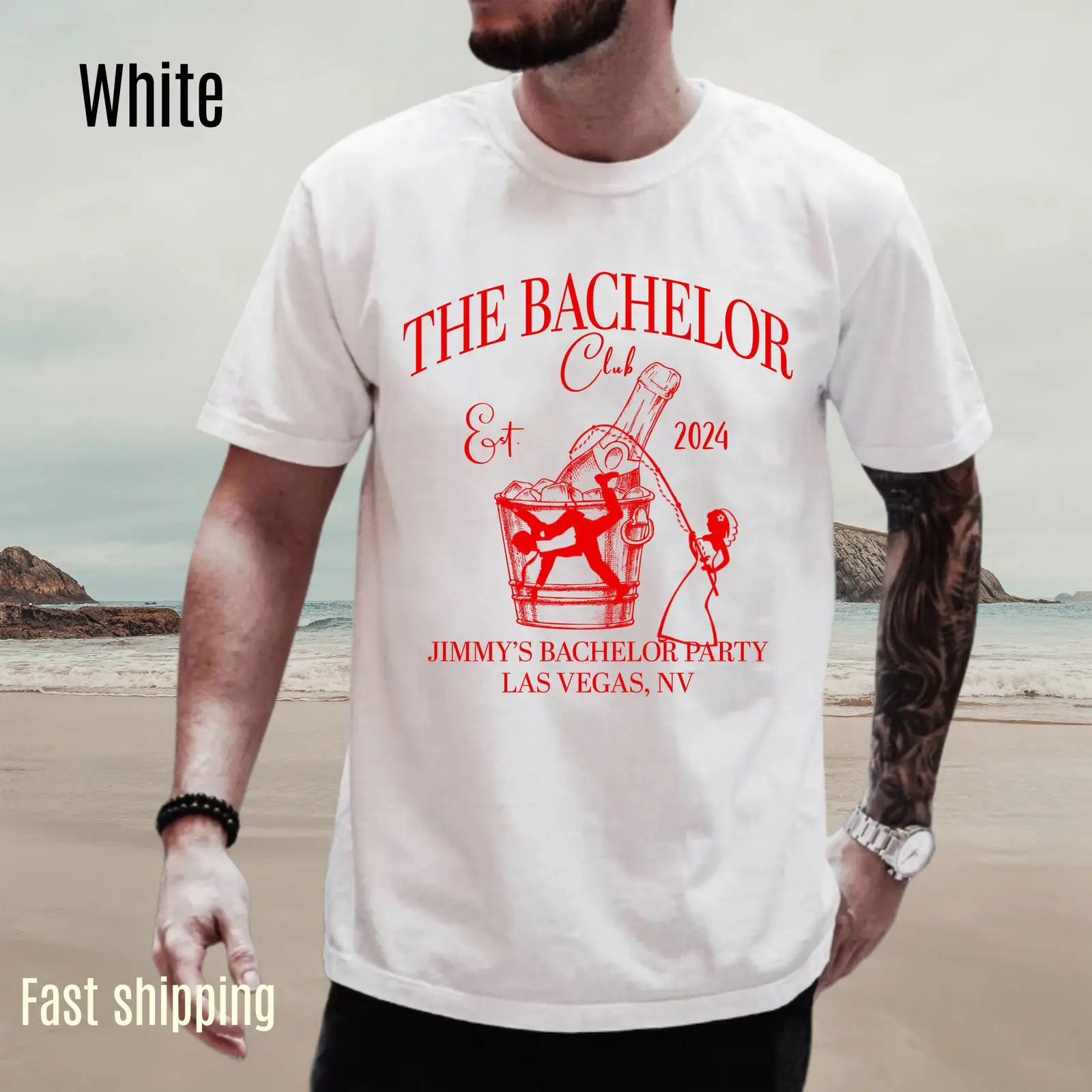 Men'S Grooming Vegas - Футболка Custom The Bachelor Club 2024: