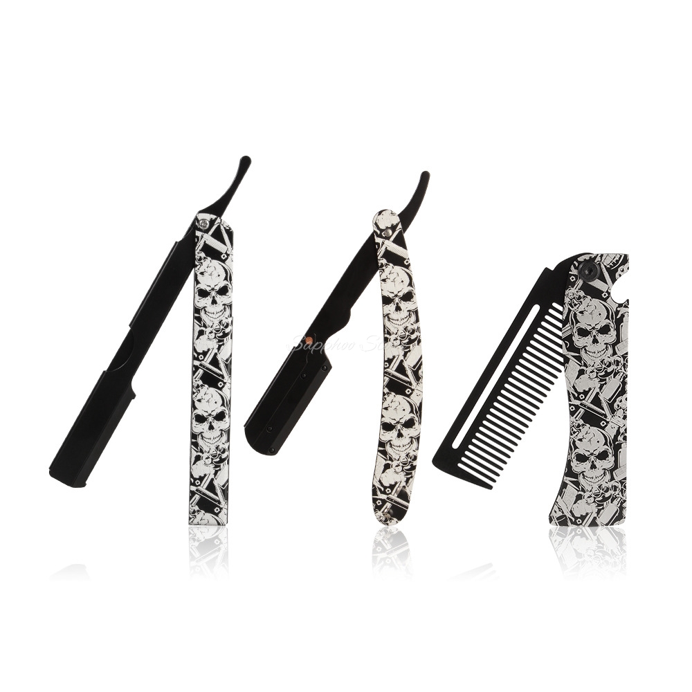 Men'S Grooming Razor Kit - 2026 Складная бритва для барберов с