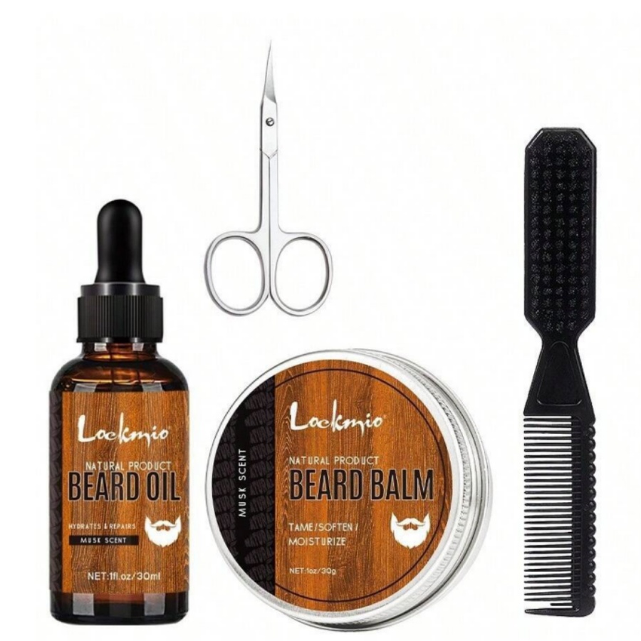 4 шт., набор бальзама для боро – обзор и цена Men'S Grooming Cream
